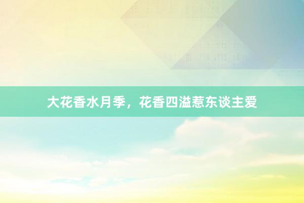 大花香水月季,花香四溢惹东谈主爱